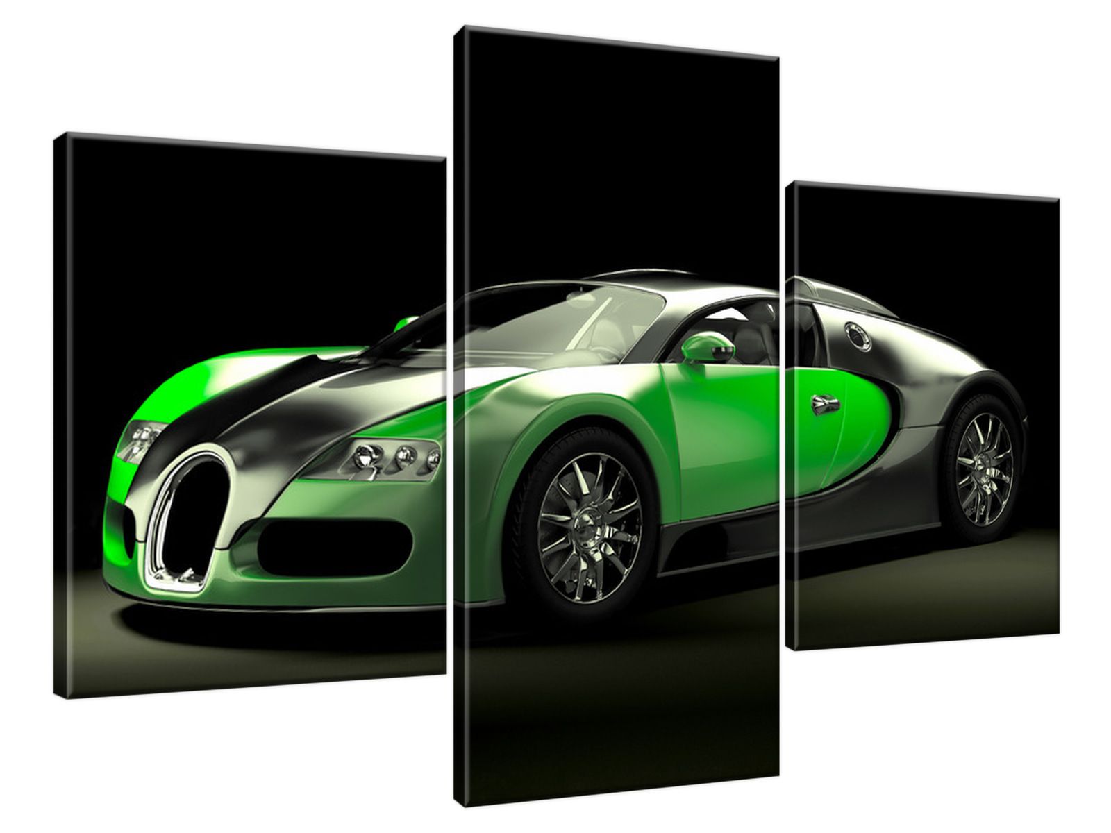 

Obraz 3B Zielone Bugatti Veyron na prezent Gratisy