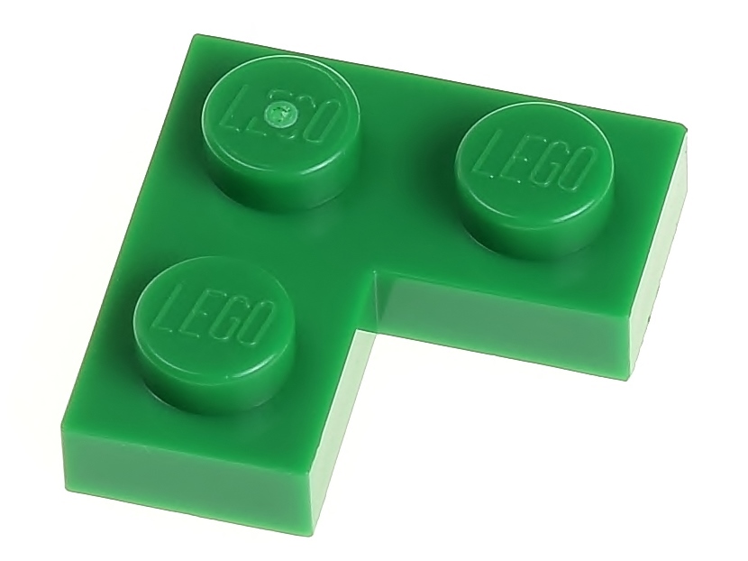 

Lego Płytka narożna 2x2 2420 zielona - 2 szt.