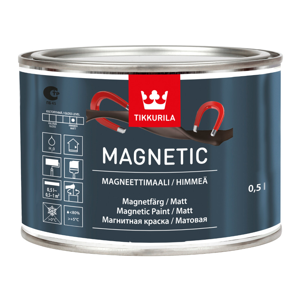 

Tikkurila Magnetic 0,5l Farba magnetyczna do ścian