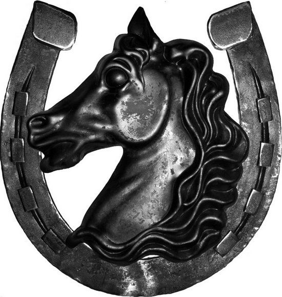 

Rozeta Wstawka Ornament Podkowa Koń Kute Brama