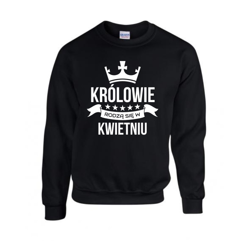 

Bluza Z Nadrukiem Królowie Królowe Rodzą Się W - M