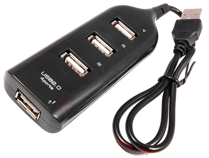 

Hub Slim 4 porty Usb Z Kablem Usb 2.0 Pc Laptop