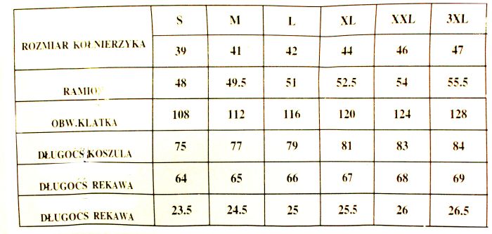 Zi3 Koszula męska CHABROWA GROSZKI slim XL 43/44 Rozmiar kołnierzyka 43