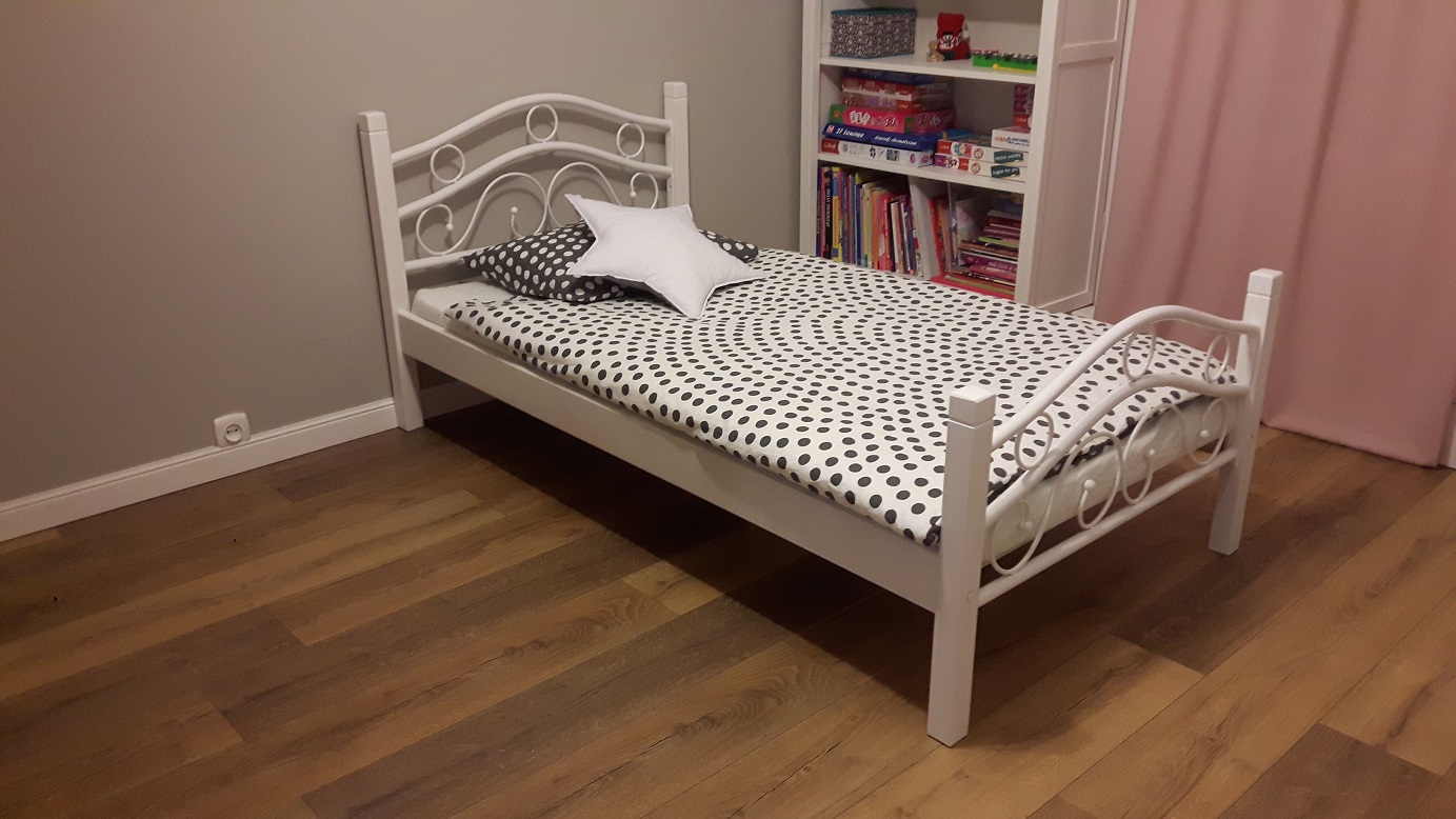 NOWOŚĆ !!! ŁÓŻKO METALOWE 90X200 BIAŁE I CZARNE Typ łóżko pojedyncze