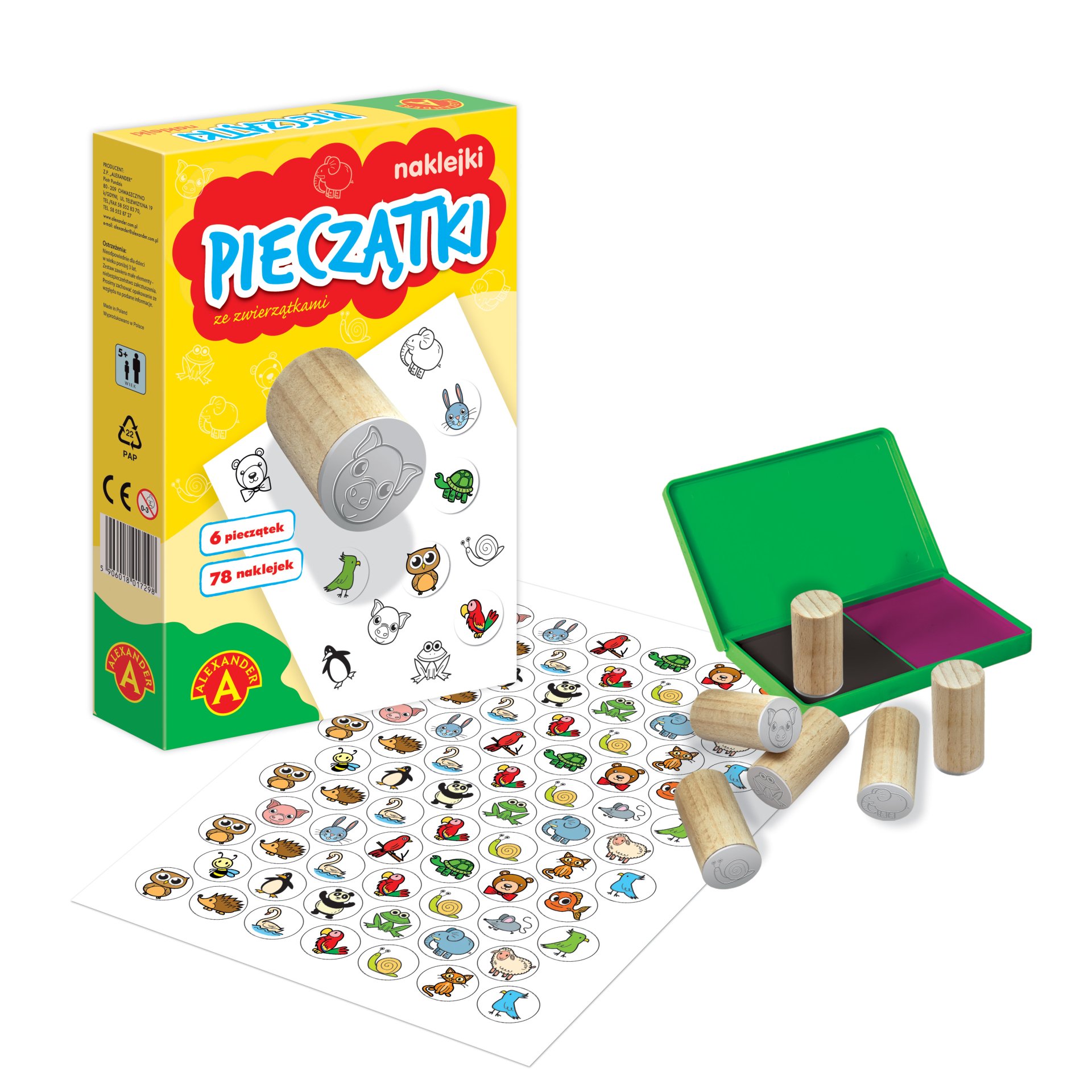 Pieczątki Dla Klas 1 3 NAKLEJKI I PIECZĄTKI ZE ZWIERZĄTKAMI ALEXANDER 11884901303 - Allegro.pl