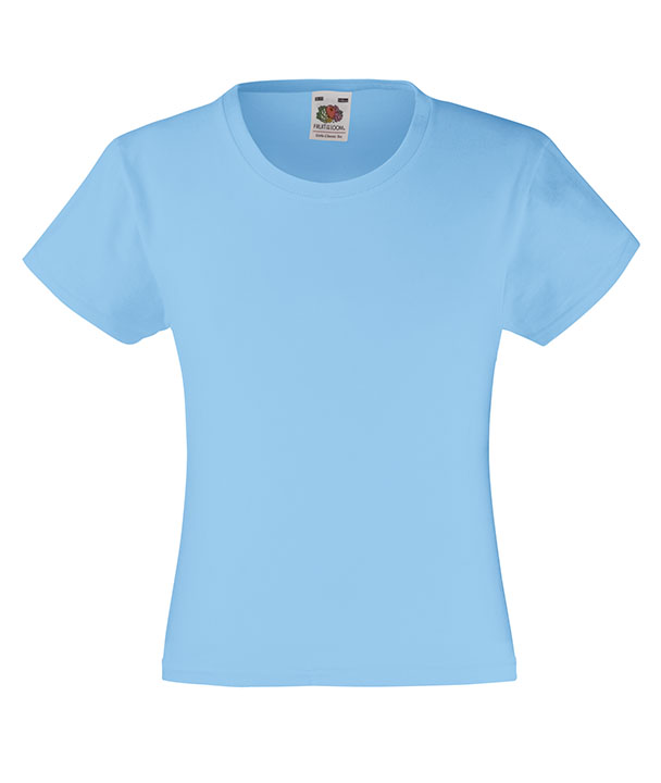 

Fruit of the Loom koszulka t-shirt Girls Sky 9-11