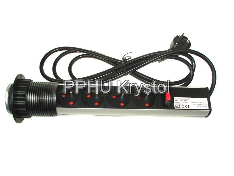 

Listwa 4 gniazdka wpuszczane w blat Power Port