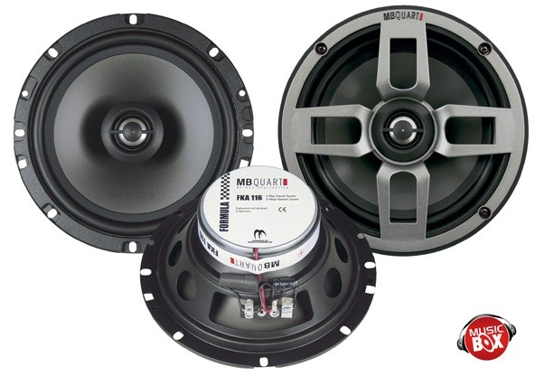 GŁOŚNIKI SAMOCH MBQUART FKA116 2drożne 165mm 150W Marka MB Quart