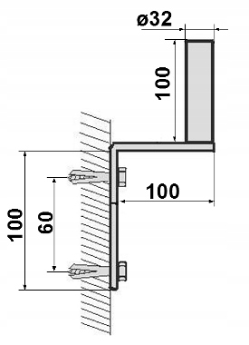 UCHWYT UMZ-32L10 MUROWY Model UMZ-32L10