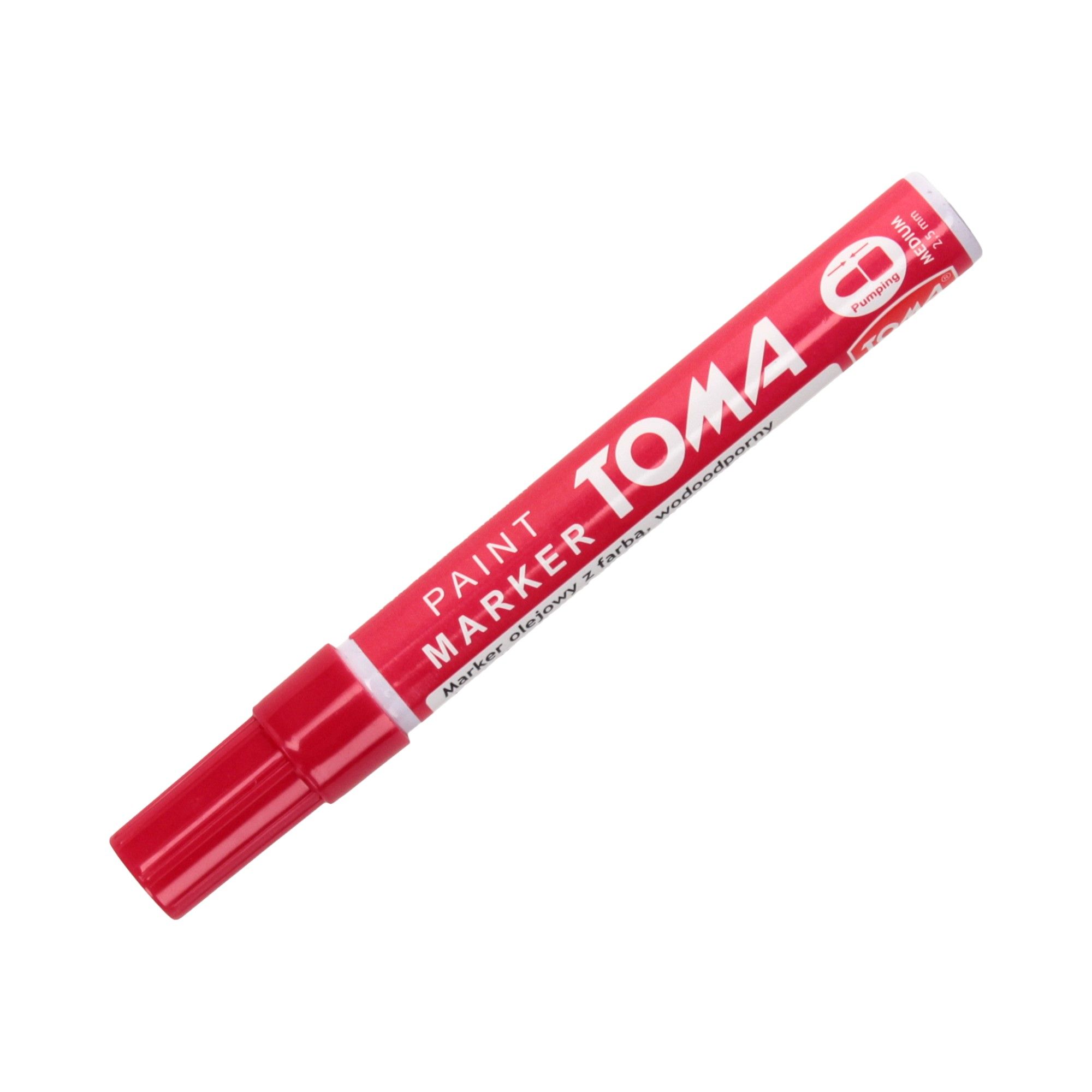 

Marker olejowy, olejny 2.5mm czerwony Toma TO40