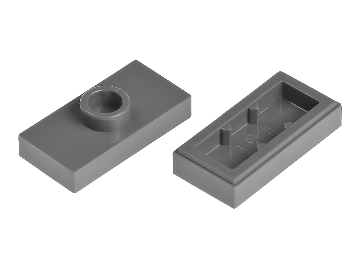 

Lego Płytka z wypustką 1x2 15573 szara ciemna 2szt