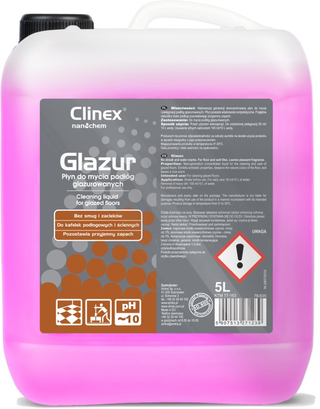 

Clinex Glazur do mycia podłóg płytek glazurowanych