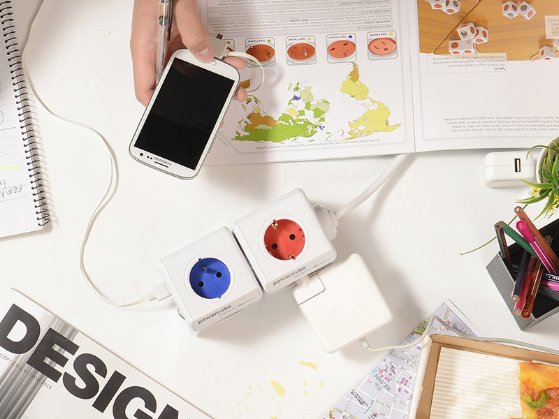 Listwa rozgałęźnik PowerCube Oryginal CZERWONY Model Original