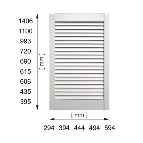 Fronty Ażurowe Lamelowe 606x394 ŚNIEŻNOBIAŁE Kod producenta 0000