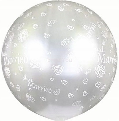 

Balon Kula 75cm Just Married 1szt.