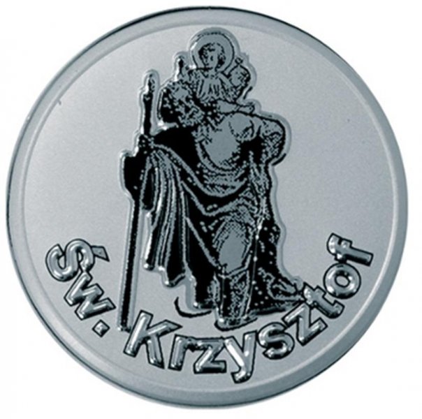 

Naklejka Nalepka Święty Krzysztof Alu Chrom