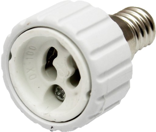 

Adapter z gniazda E14 na gniazdo GU10