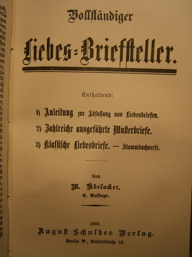 MUSTER - BRIEFSTELLER und RATGEBER 1898 PISMA