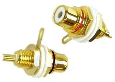 

Gniazdo izolowane Rca cinch montaż obudowa FV(2216