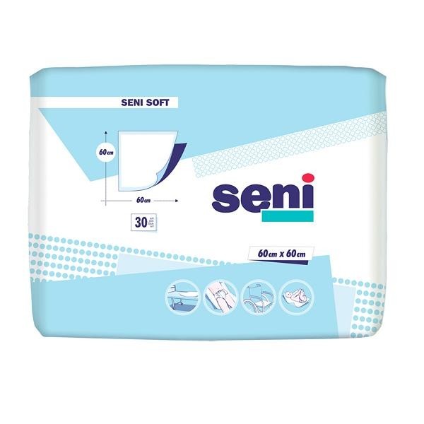 SENI PODKŁADY HIGIENICZNE ŁÓŻKA SZPITALA 60x60 x1 Szerokość produktu 60 cm