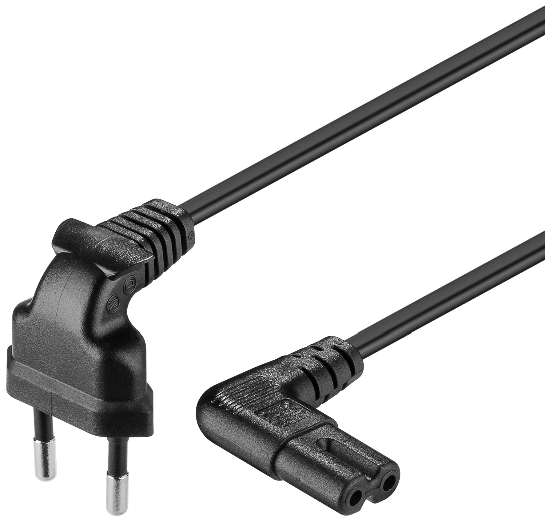 

Kabel zasilający euro - Iec C7 ósemka 1m czarny