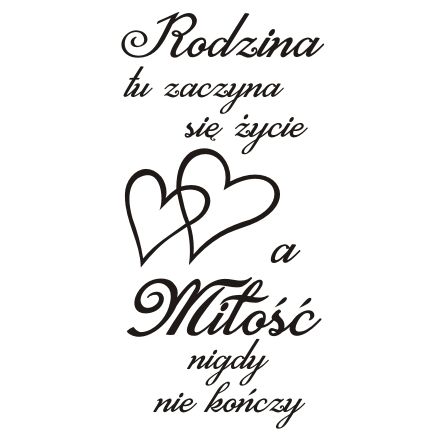 

Napis na ścianę naklejka ścienna Rodzina... 248