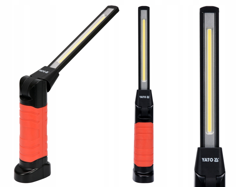 YATO LAMPA WARSZTATOWA AKUMULATOROWA LATARKA LED COB 5W +3W YT-08518 6500K Marka Yato