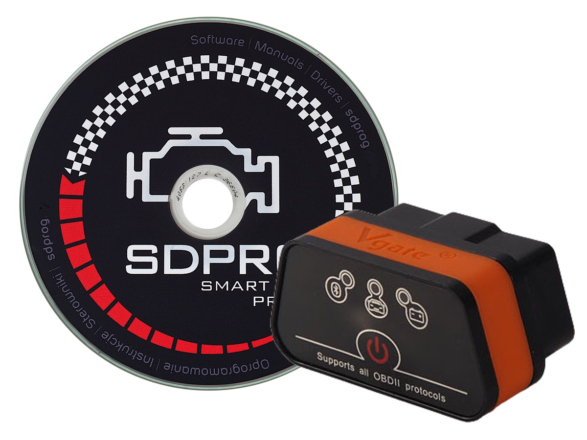 Sdprog Pl Bt rozhraní OBD2 ELM327 Fiat Lancia