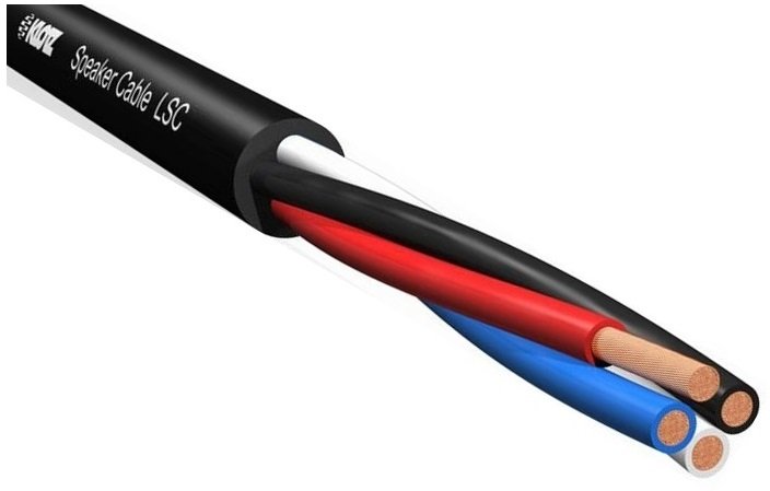 KLOTZ PROFESJONALNY KABEL PRZEWÓD GŁOŚNIKOWY LSC425 4x2,5mm BI-WIRE AMP