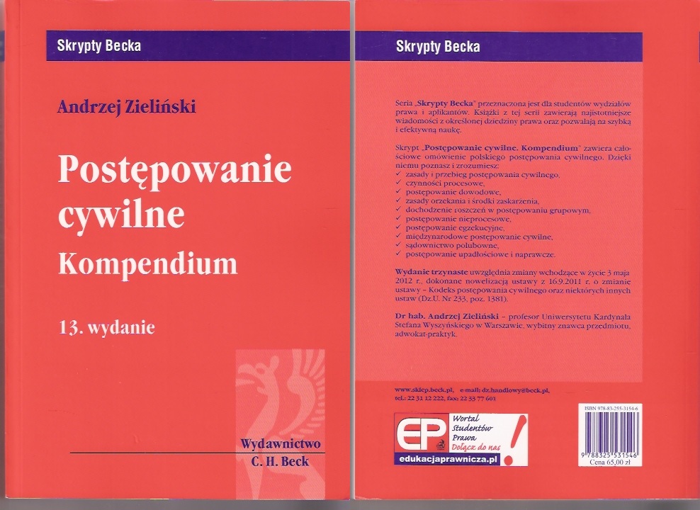 Postępowanie Cywilne. Kompendium Zieliński