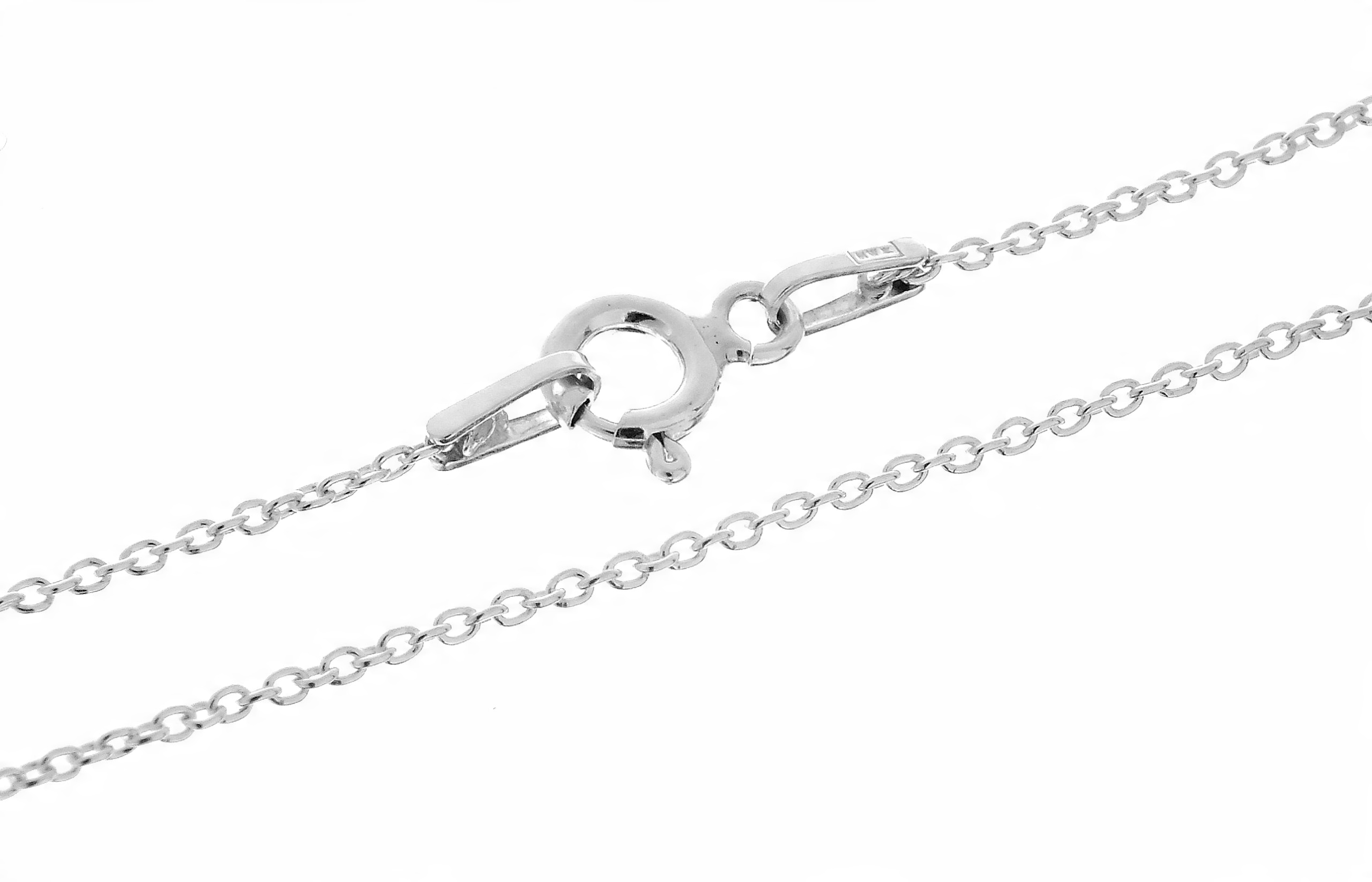 

Srebrny Anker 1mm Łańcuszek 38cm Srebro 925