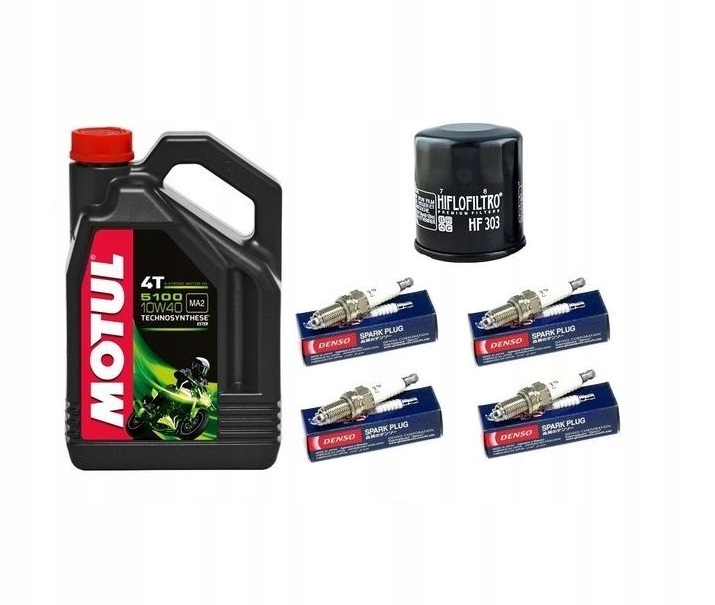 

Olej Motul Filtr Świece Denso Honda ST1300 02-15r.