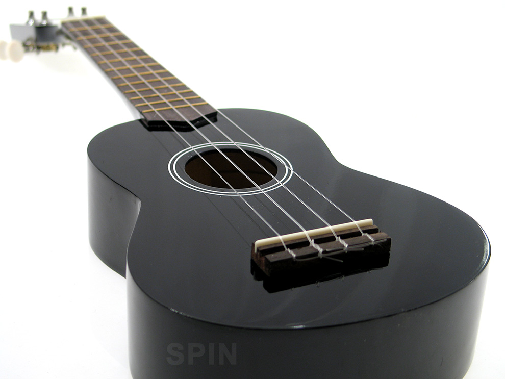 Černé Ukulele Obal Úchytky Kostky Struny