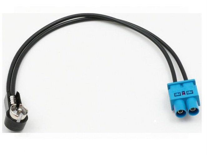 ADAPTER ANTENOWY FAKRA x 2 DOUBLE - ISO DIN KĄTOWE