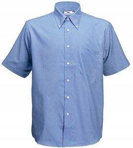 

Men Oxford Short Sleeve Shirt Atlantic Blue M