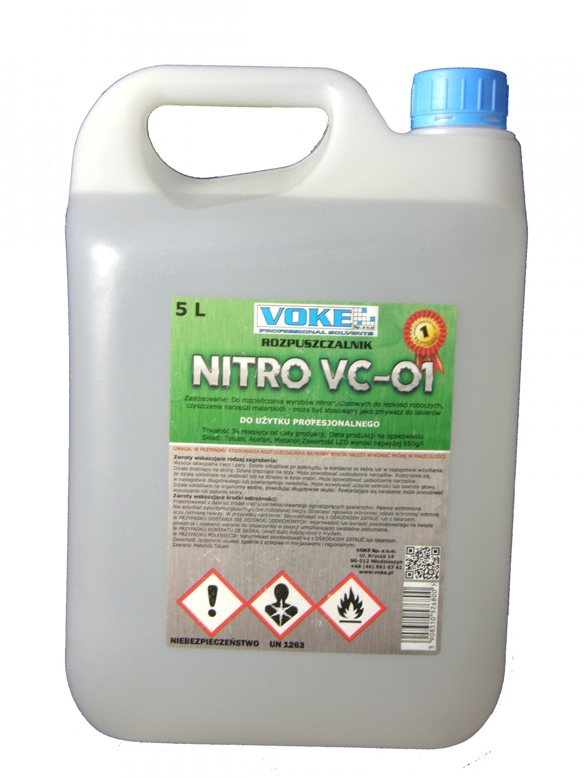 

Rozpuszczalnik Nitro VC-01 Voke 5l