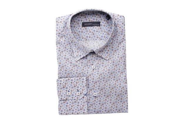 Pánská košile s květinami XXL 45/46, slim fit pas