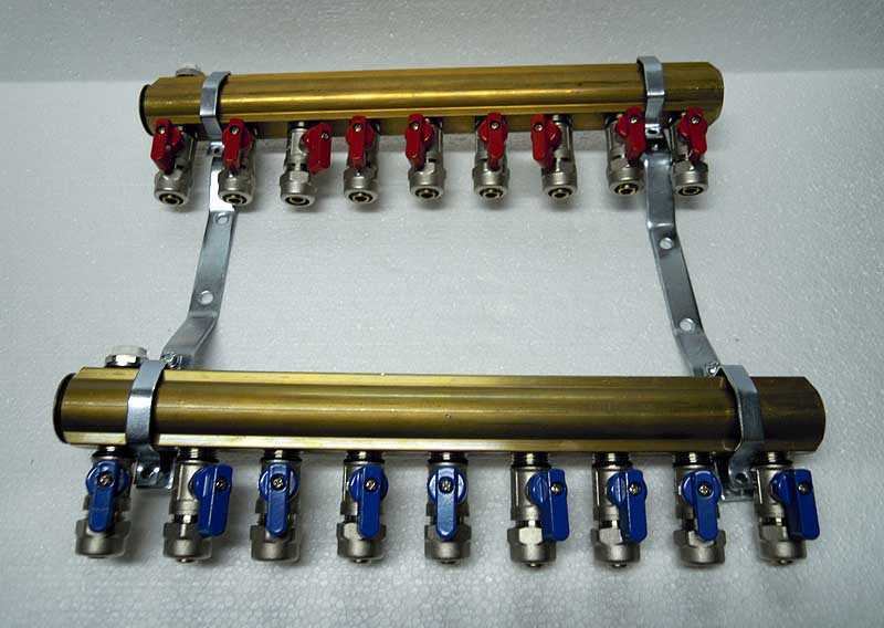 ROZDZIELACZ MOSIĘŻNY 9 + zaworki z pex 16 Kod producenta ip229 z033 z706