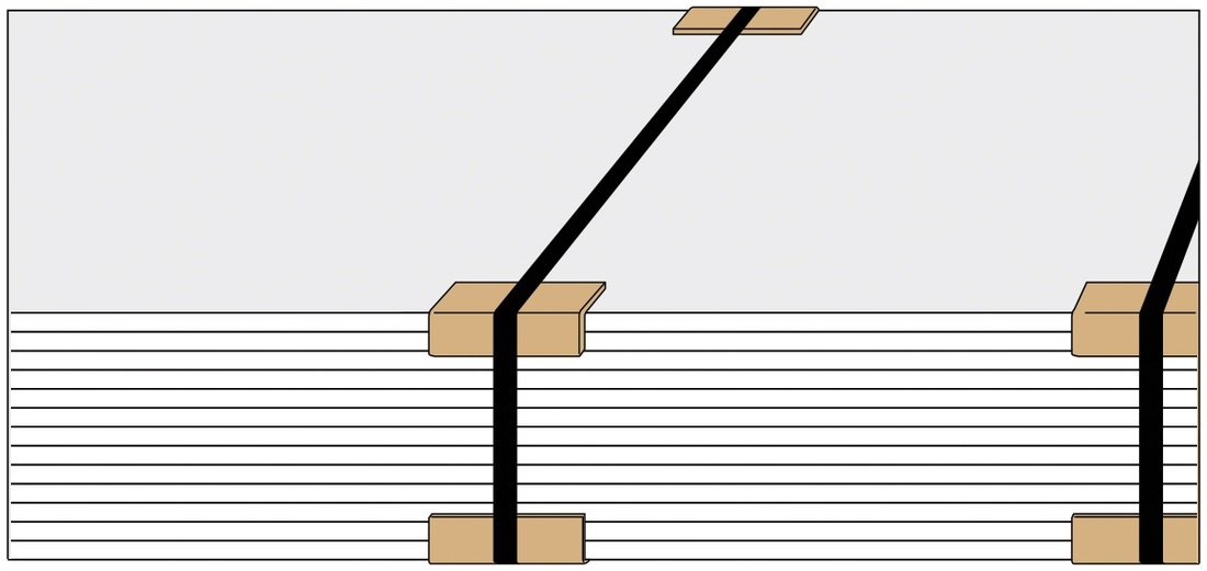 16mm/1000m ZIELONA TAŚMA PP DO SPINANIA PALET BANDOWNICA W KARTONIE Długość 1000 m