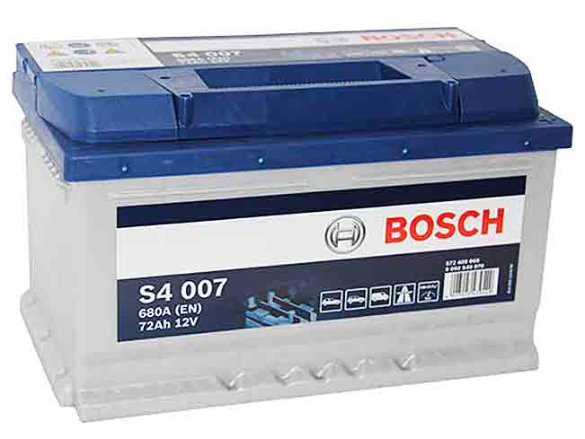 0 092 S40 070 - Аккумулятор BOSCH SILVER S4 72 AH 680a S4007