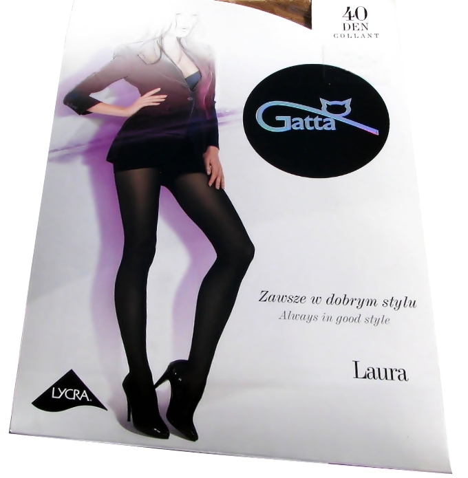 

. Gatta Rajstopy Laura 40 Den Gruba Lycra r.-5