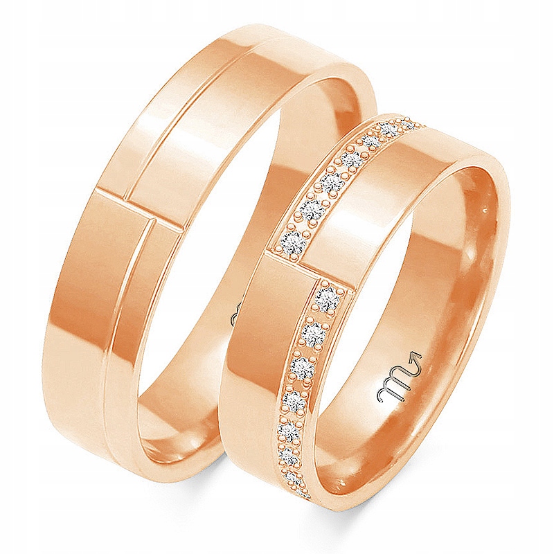 Zlaté Prsteny 14K 5,5 mm Brylant id OE-42