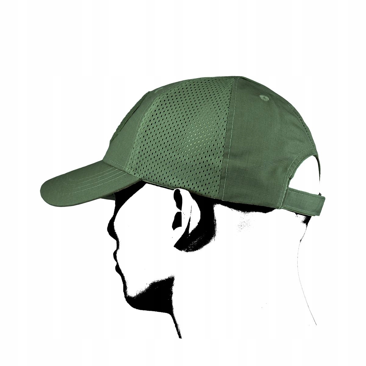 CZAPKA BASEBALL MESH OLIVE Wzór dominujący moro