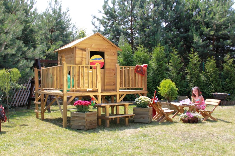 Drewniany Domek Ogrodowy dla Dzieci MACIEJ Wiek dziecka 3 lata +