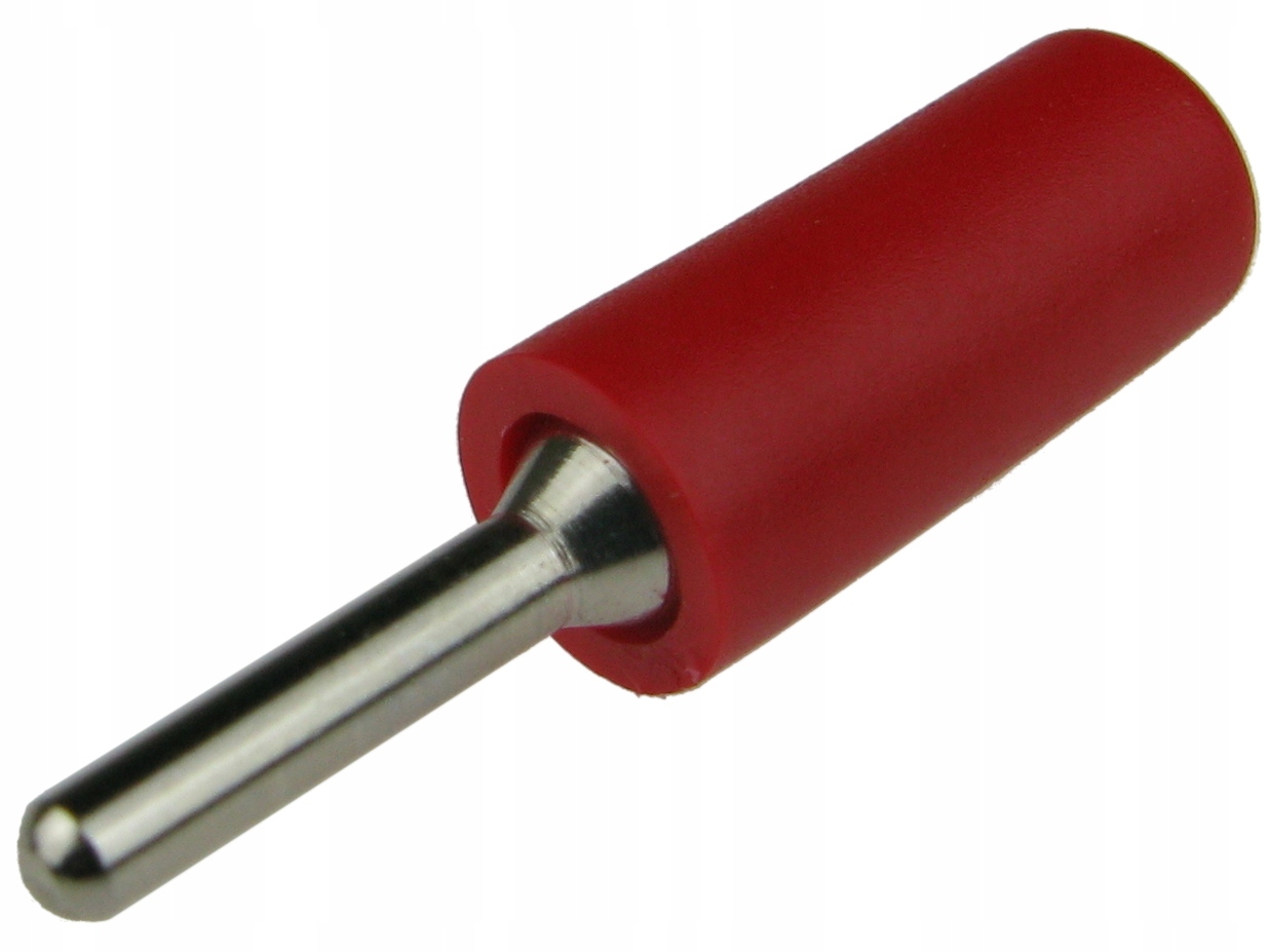 

Wtyk bananowy 2mm czerwony gładki /2691