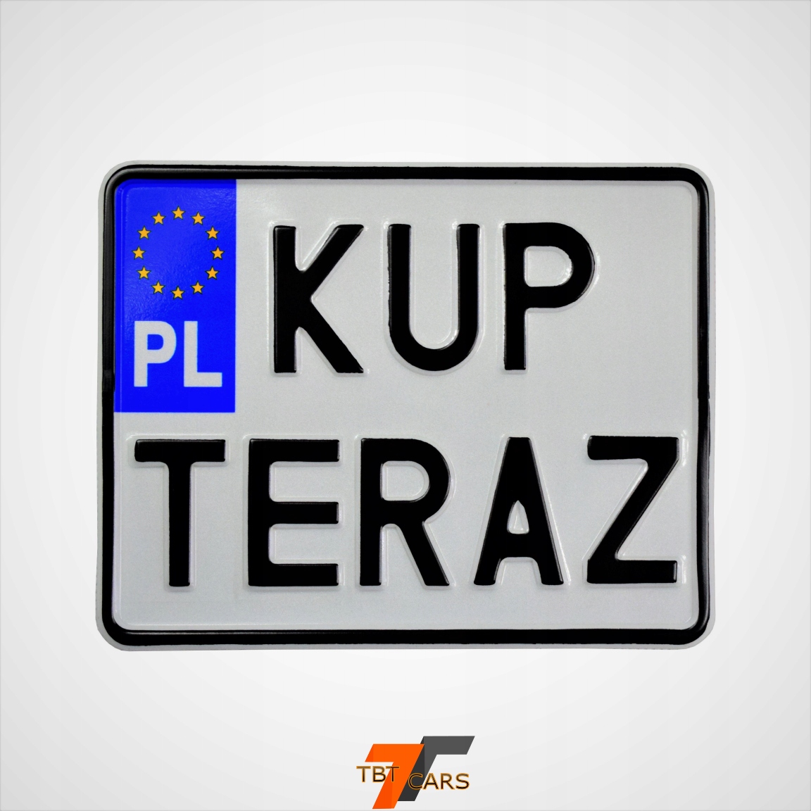 Tablica motocyklowa do ramek rejestracyjnych. Producent TBT Cars