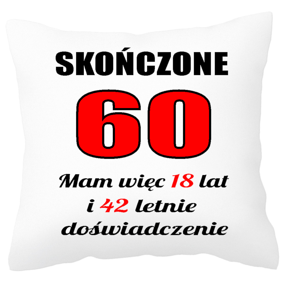 

Prezent na 60 urodziny Jej, Jego, Poduszka Prezent