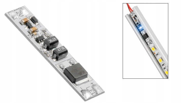 

Wyłącznik bezdotykowy Gtv do profili Led Max 60W