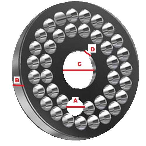 Matryce Matryca 4mm 120 MM PELLECIARKA 3kW Marka inny