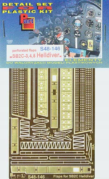 Part S48-146 1/48 SB2C-3,4,5 Helldiver klapky